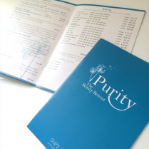 Brochure Print Design Purity Beauty