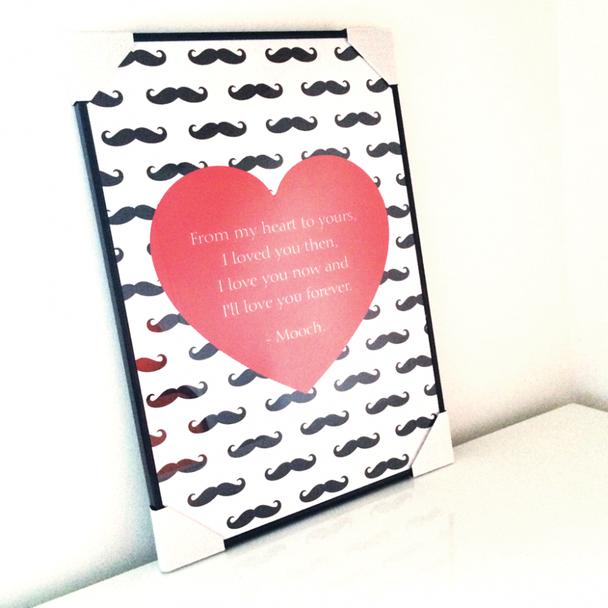 Designed Poster Printed and Framed Ipswich Graphic Design in