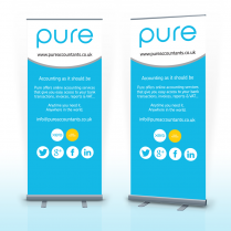 Pop Up Banner Woodbridge Pure Accountants