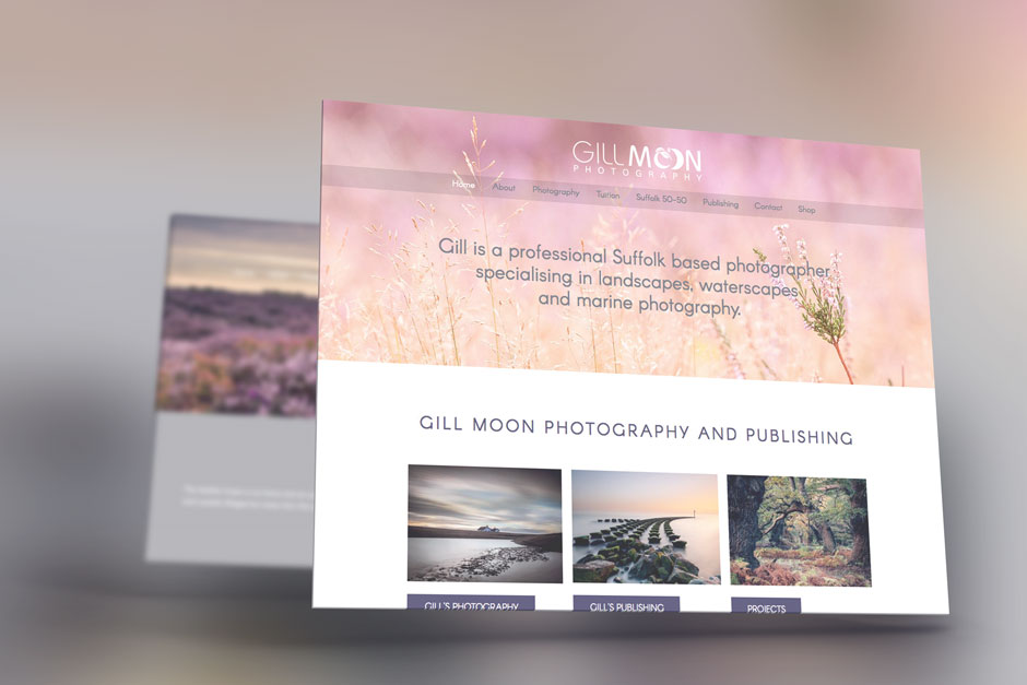 Gill Moon Photography Website Design Woodbridge