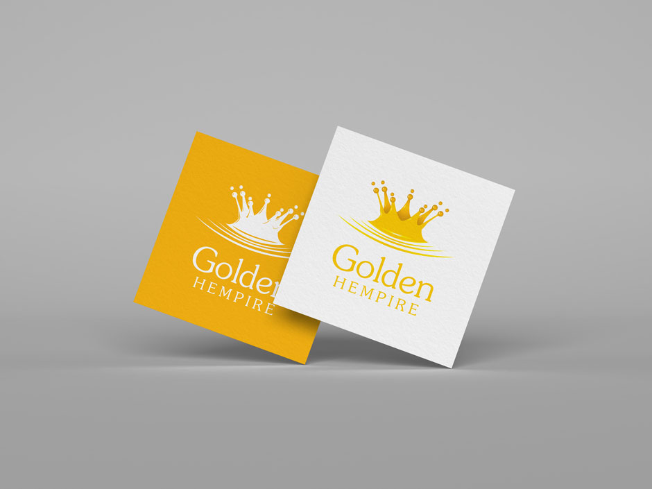 Golden Hempire Company Logo Design Felixstowe